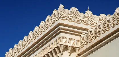 Bermuda – ornate white stone architecture against a blue sky